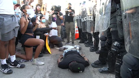 Phoenix George Floyd BLM Protest Stock Footage 131798827