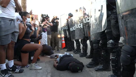 Phoenix George Floyd BLM Protest Stock Footage 131799913