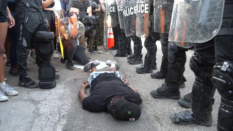 Phoenix George Floyd BLM Protest Video stock 131801593