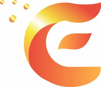 Phoenix letter E logo design vector Stock Illustration