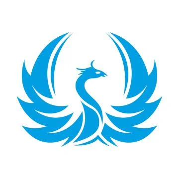 Phoenix Logo design vector illustration Stock Illustration