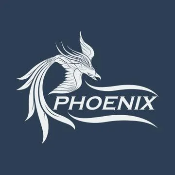 Phoenix logo vector icon design Stock Illustration