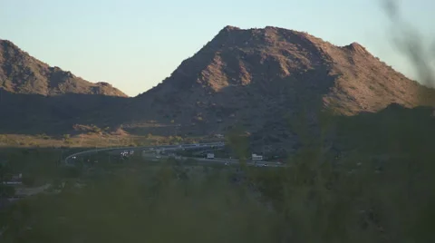 Phoenix Mountain Highway Stock Footage 65428693