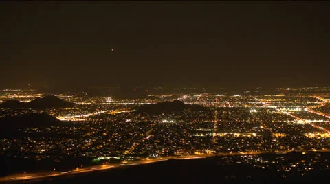 Phoenix Night Lapse Stock Footage 25064321