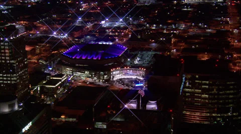 Phoenix Rooftops Arena Night Stock Footage 37397366