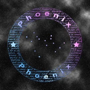 Phoenix Star Constellation Stock Illustration