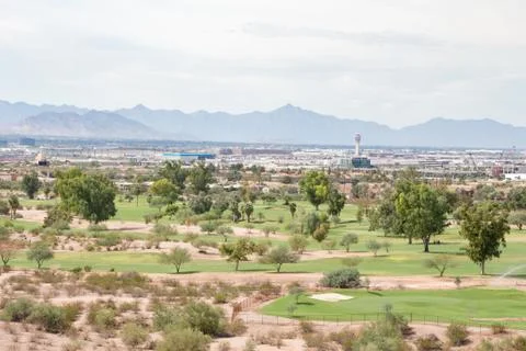 Phoenix summer Skyline Stockfoto's