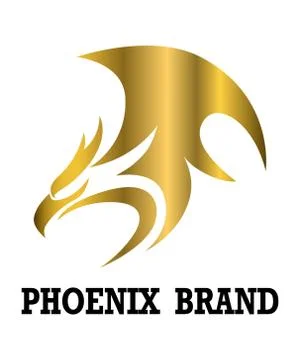Phoenix symbol gold Stock Illustration
