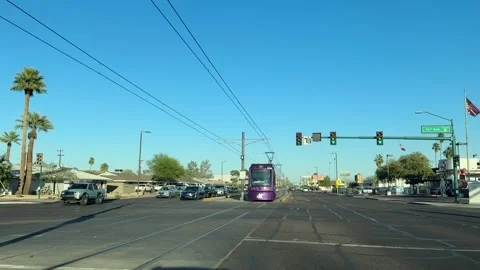 Phoenix Valley Metro Light Rail Stock Footage 336114130