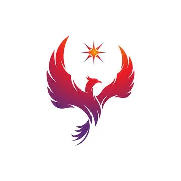 Phoenix vector icon illustration Stock Illustration