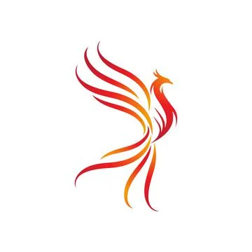 Phoenix vector icon illustration Stock Illustration