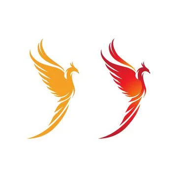Phoenix vector icon illustration Stock Illustration