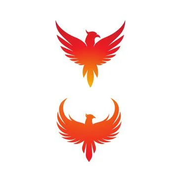 Phoenix vector icon illustration Illustrazione stock