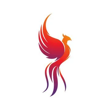 Phoenix vector icon illustration Stock Illustration