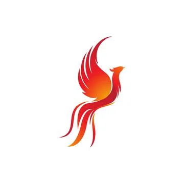 Phoenix vector icon illustration Stock Illustration
