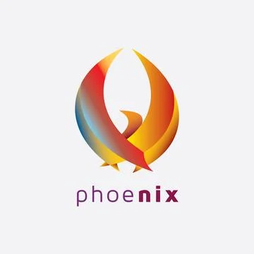Phoenix Wings Logo Stock Illustration