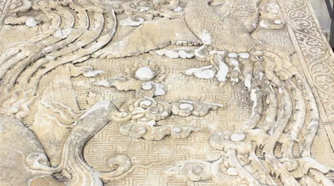 Phoenix,Marble carving Video stock 39935175