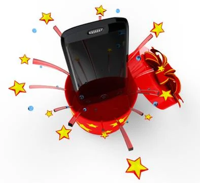 Phone 3d Illustrazione stock