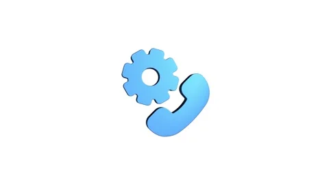 Phone 3D rendering rotating gear mechanism wheel for teamwork success Vídeo Stock 313465633