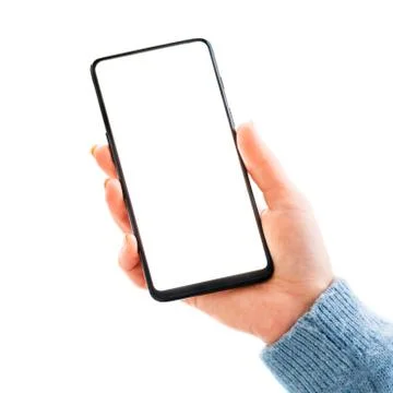Phone with active screen Stock Photos