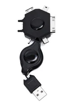 Phone adapter with usb Stock Photos