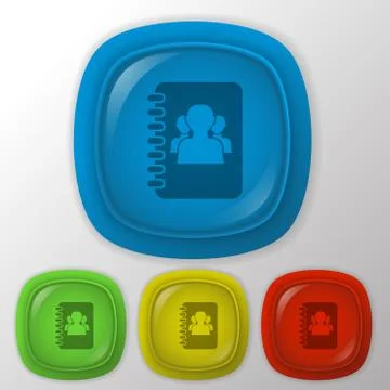 Phone address book Stock Illustration