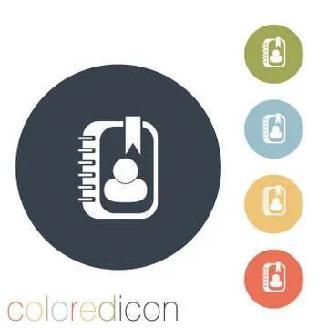 Phone address book Stock Illustration