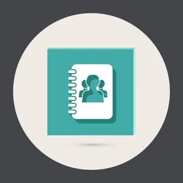 Phone address book Stock Illustration