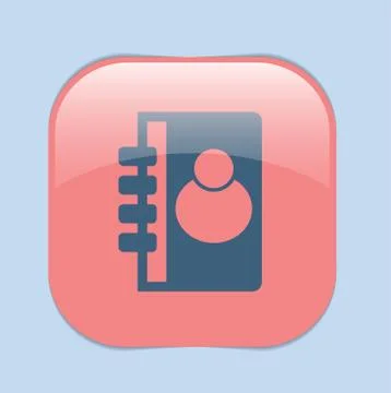 Phone address book Stock Illustration