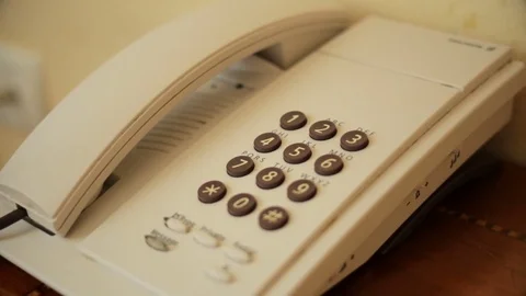 Phone and the handset hand Stock Footage 79204268