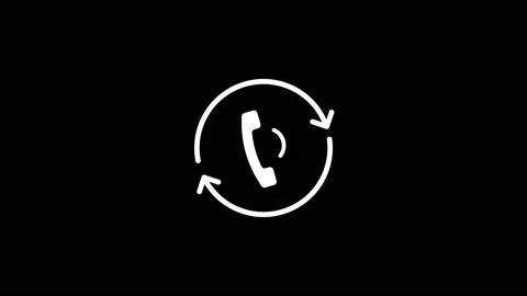 Phone and refresh icon animation. alpha matte Stock Footage 169148243