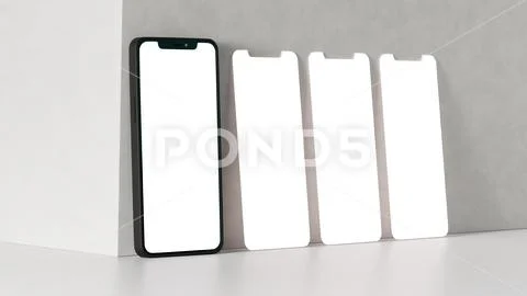 Phone and screens ui ux app presentation mockup PSD Template