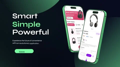 Phone Aplication Promo 스톡 After Effects