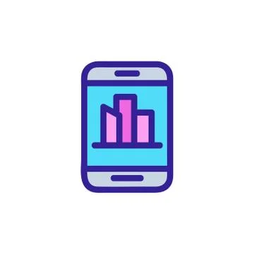 Phone app icon vector. Isolated contour symbol illustration 스톡 일러스트