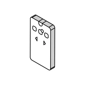 Phone application development isometric icon vector illustration Stock Illustration
