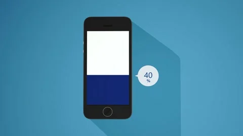 Phone Bar Graph and Chart 3D animation Stock Footage 281645237