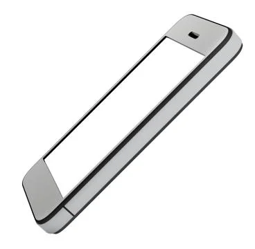 Phone with blank screen isolated on white background Stock Illustration