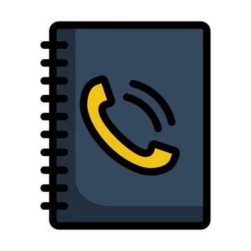 Phone Book Icon Stock Illustration