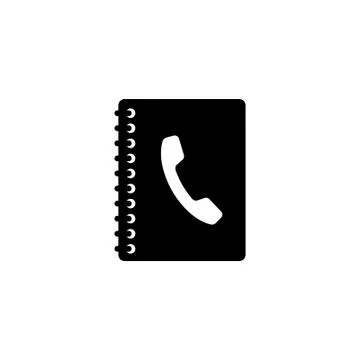 Phone book icon. simple flat vector illustration. Stock Illustration