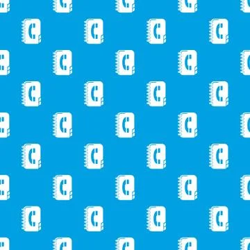 Phone book pattern seamless blue Illustrazione stock