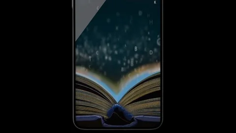Phone book reading-phone. Training through the phone. Remote education 42. Stock Footage 101808171