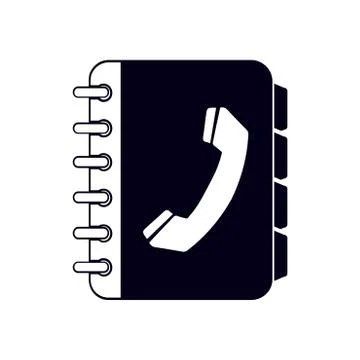 Phone book simbol Stock Illustration