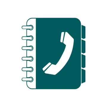 Phone book simbol. Stock Illustration