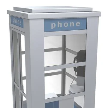 3D Model: Phone Booth ~ Buy Now #90656651 | Pond5