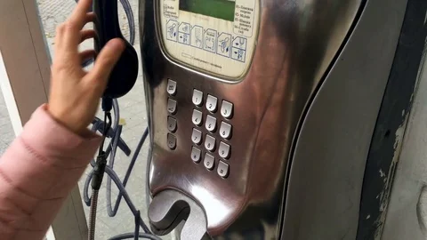 Phone booth. 4k Stock Footage 81609877