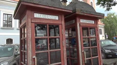 Phone booth Stock Footage