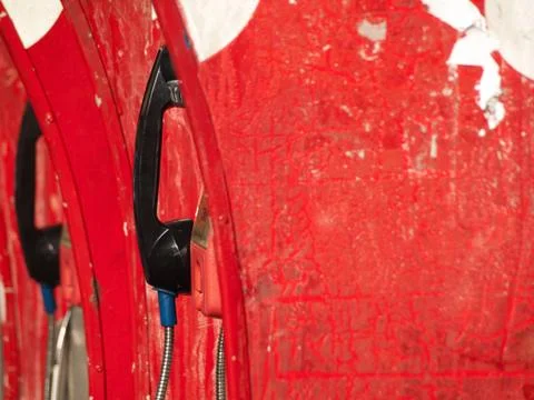 Phone booths Foto stock