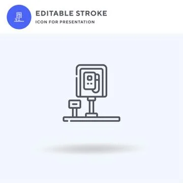 Phone Box icon vector, filled flat sign, solid pictogram isolated on white, l イラスト素材