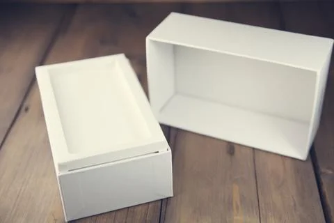 Phone box on table Stock Photos