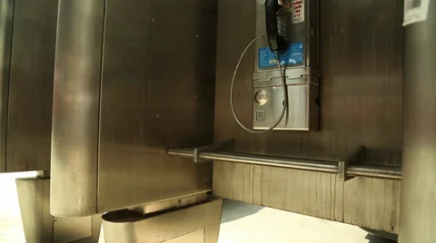 Phone Boxes NYC Stock Footage 33962112